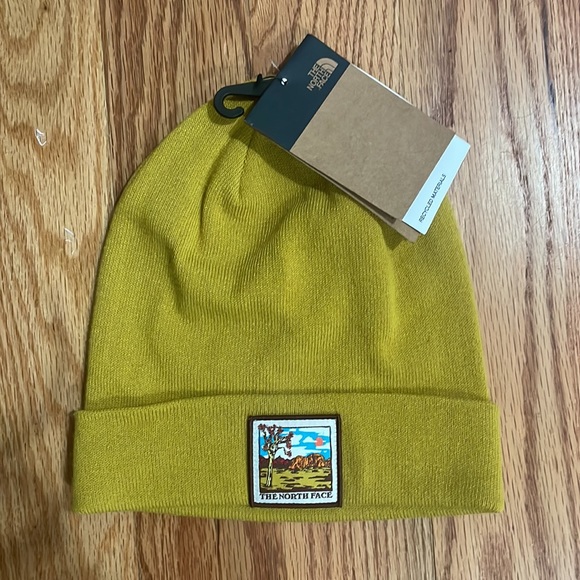 The north face earth scape beanie OS Brand New green - Picture 4 of 4